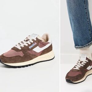 Autry Brown and Cream Sneakers